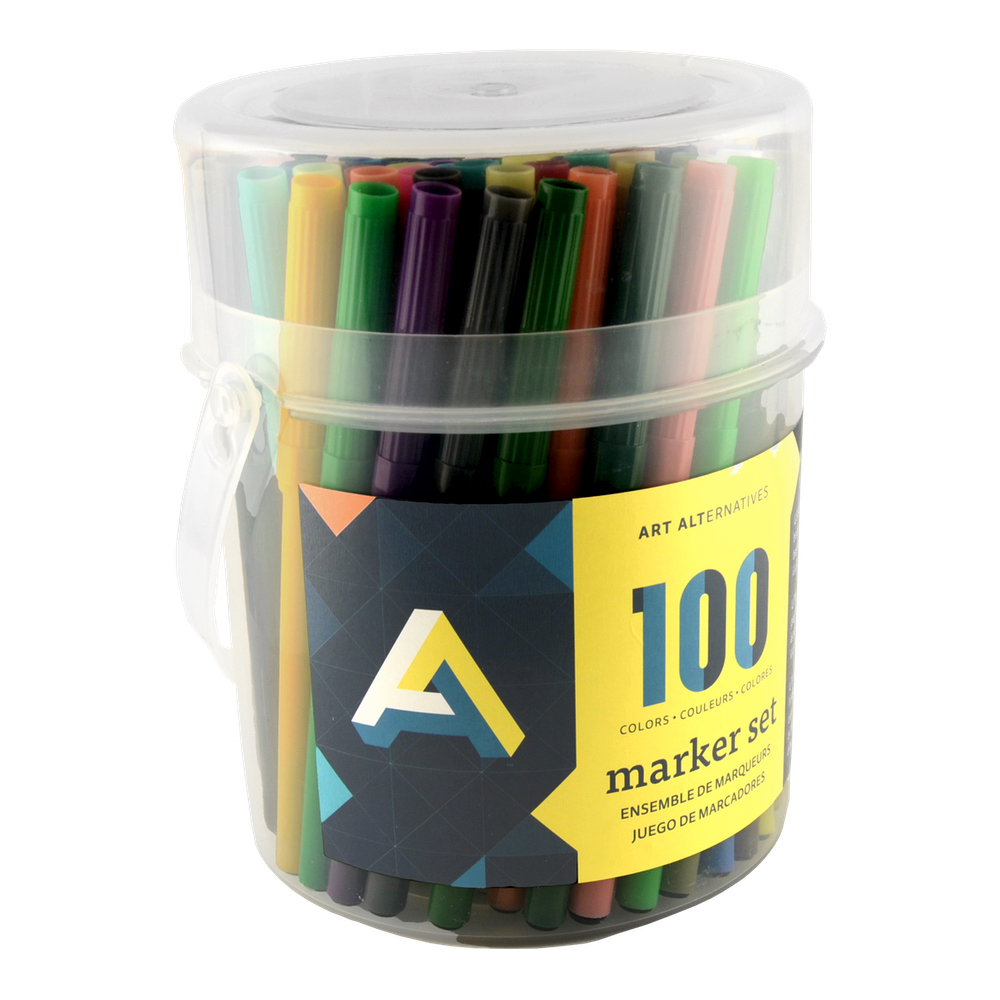ART ALTERNATIVES MARKERS 100 COLOR SET The Stationery Store