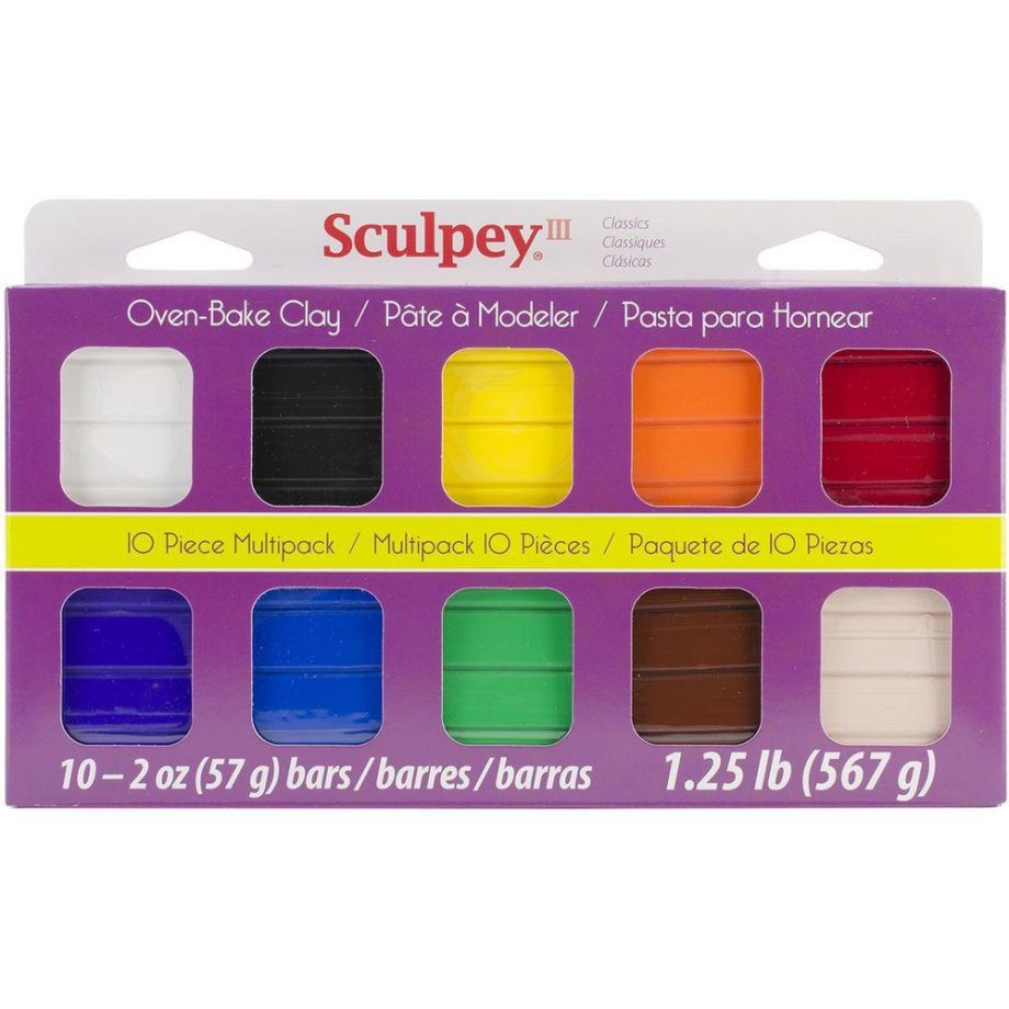 SCULPEY - III - OVEN BAKE CLAY - CLASSIC COLORS SET
