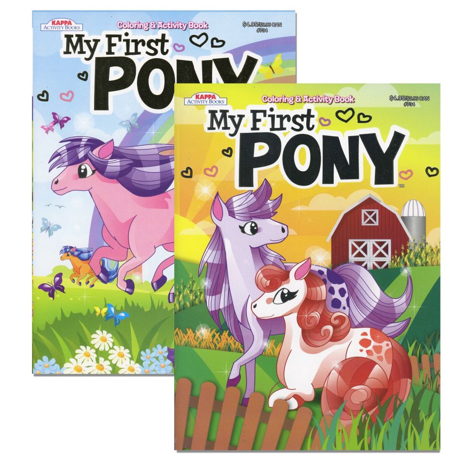 BAZIC - COLORING BOOK, ACTIVITIES, MY FIRST PONY FOIL & EMBOSSED