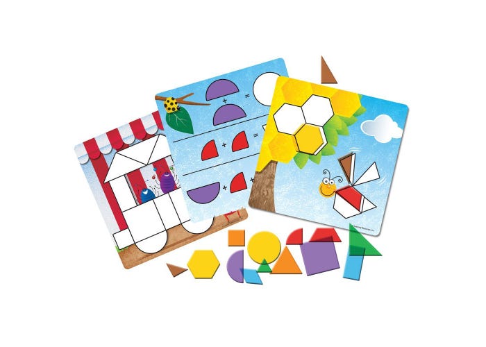 LEARNING RESOURCES - SHAPES DON'T BUG ME GEOMETRY ACTIVITY SET