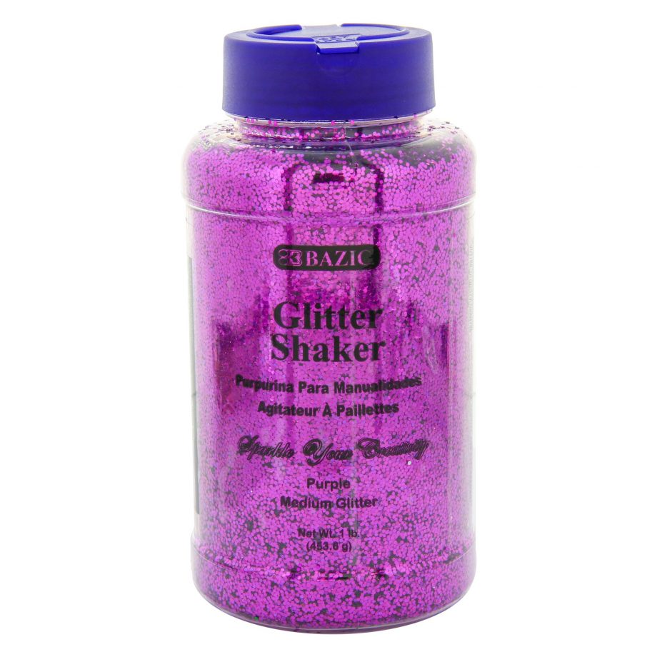 BAZIC - GLITTER, PURPLE, 1LB / 16OZ