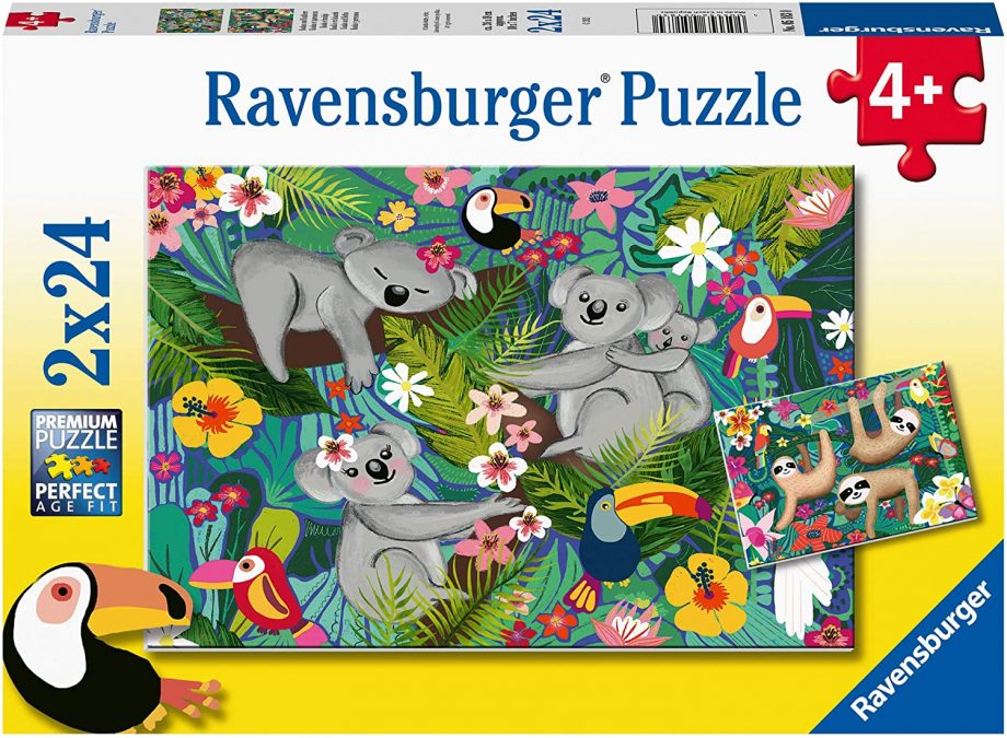 RAVENSBURGER - KOALAS AND SLOTHS -  PUZZLES FOR KIDS (2 X 24)