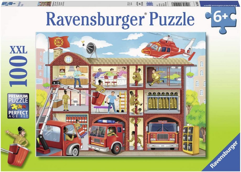 RAVENSBURGER - FIREHOUSE FRENZY,   PUZZLE FOR KIDS (100 PC)