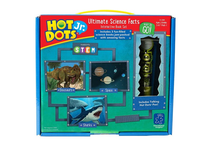 EDUCATIONAL INSIGHTS - HOT DOTS JR. ULTIMATE SCIENCE FACTS INTERACTIVE BOOK SET WITH TALKING PEN