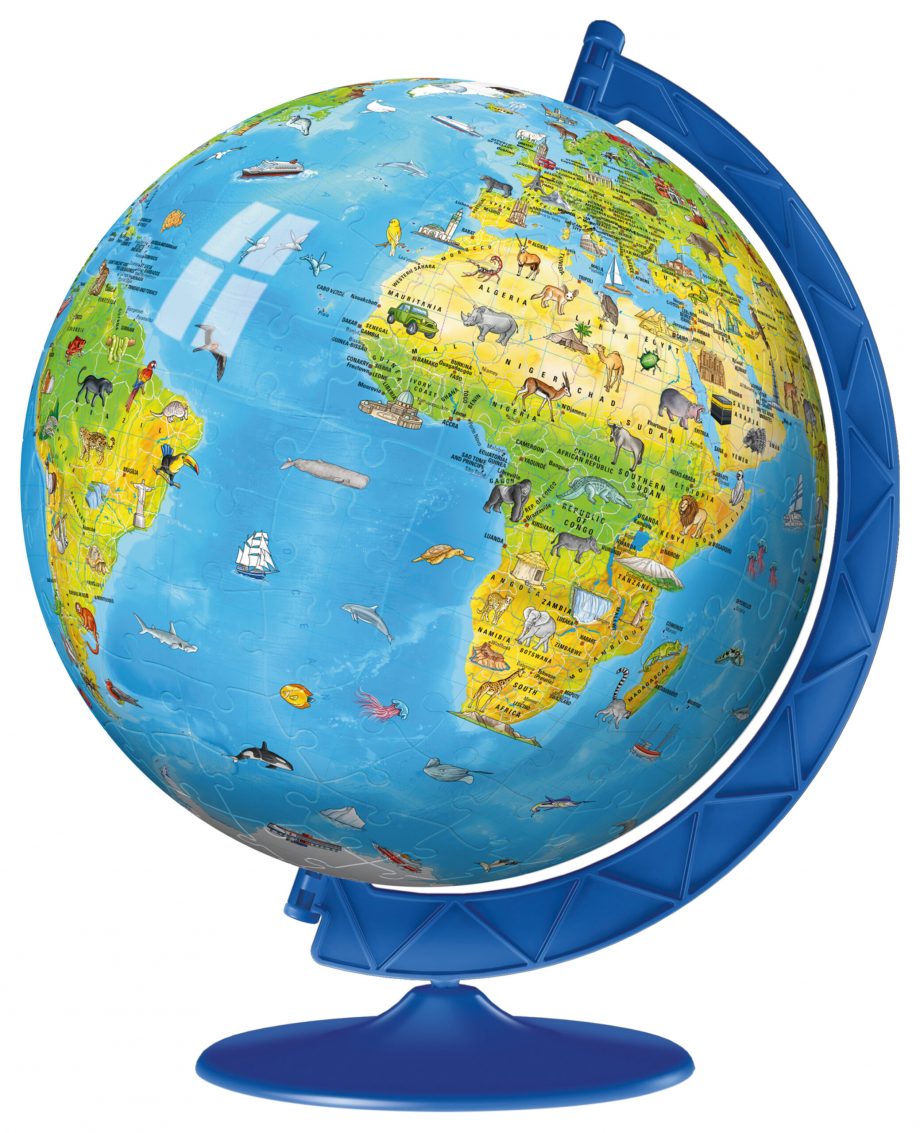 RAVENSBURGER - CHILDREN`S GLOBE 3D PUZZLE – (180 PC)