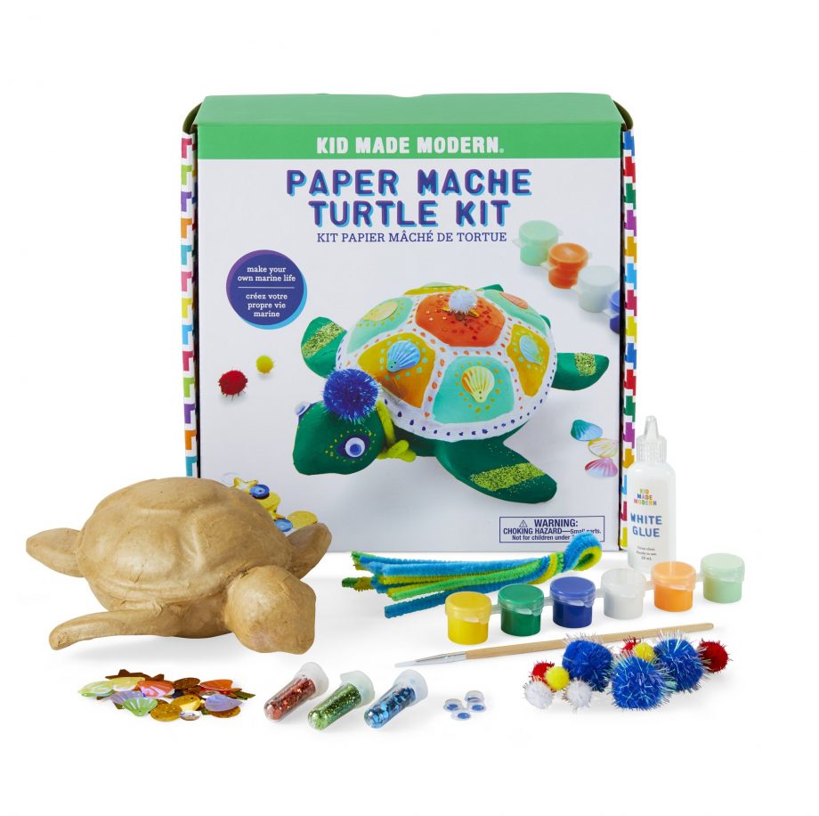 KID MADE MODERN - PAPER MACHE TURTLE KIT