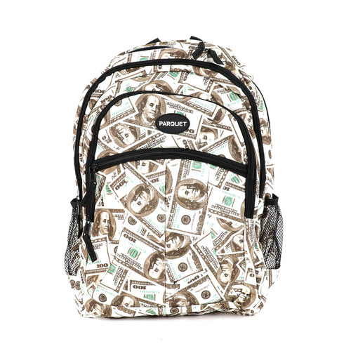 PARQUET - $100 Bill Pattern Novelty Backpack