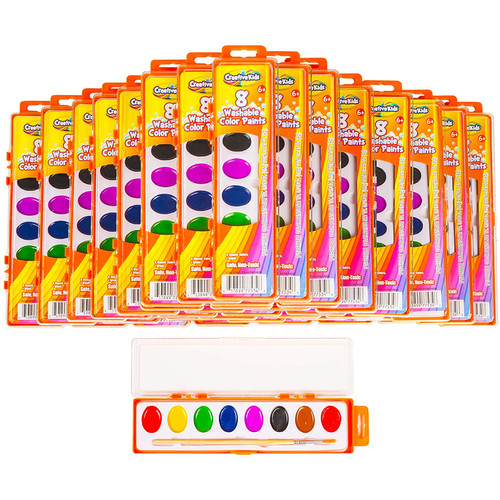 CREATIVE KIDS - WATERCOLOR PAINT AND BRUSH SET
