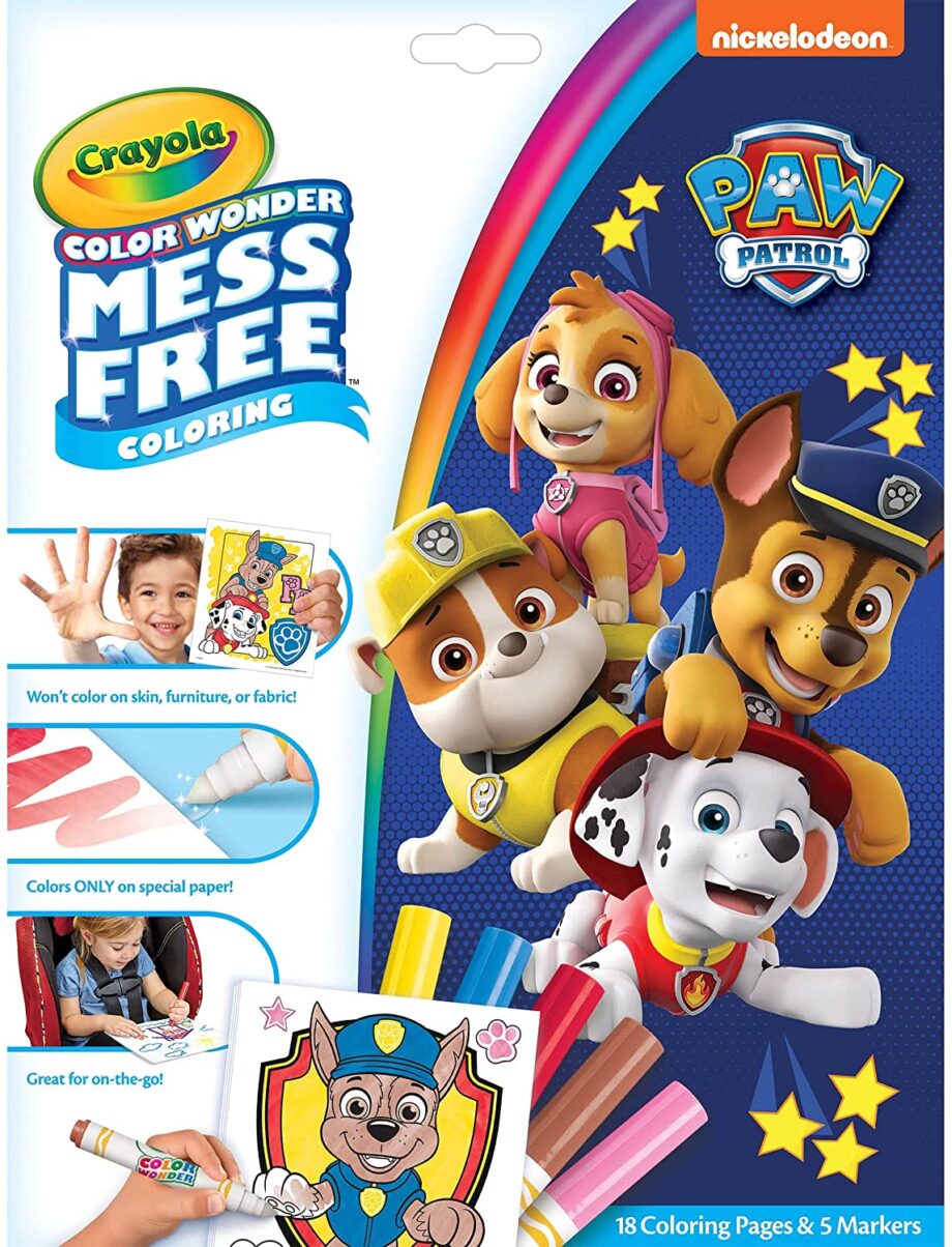 CRAYOLA - COLOR WONDER COLORING PAGES & MARKERS, PAW PATROL