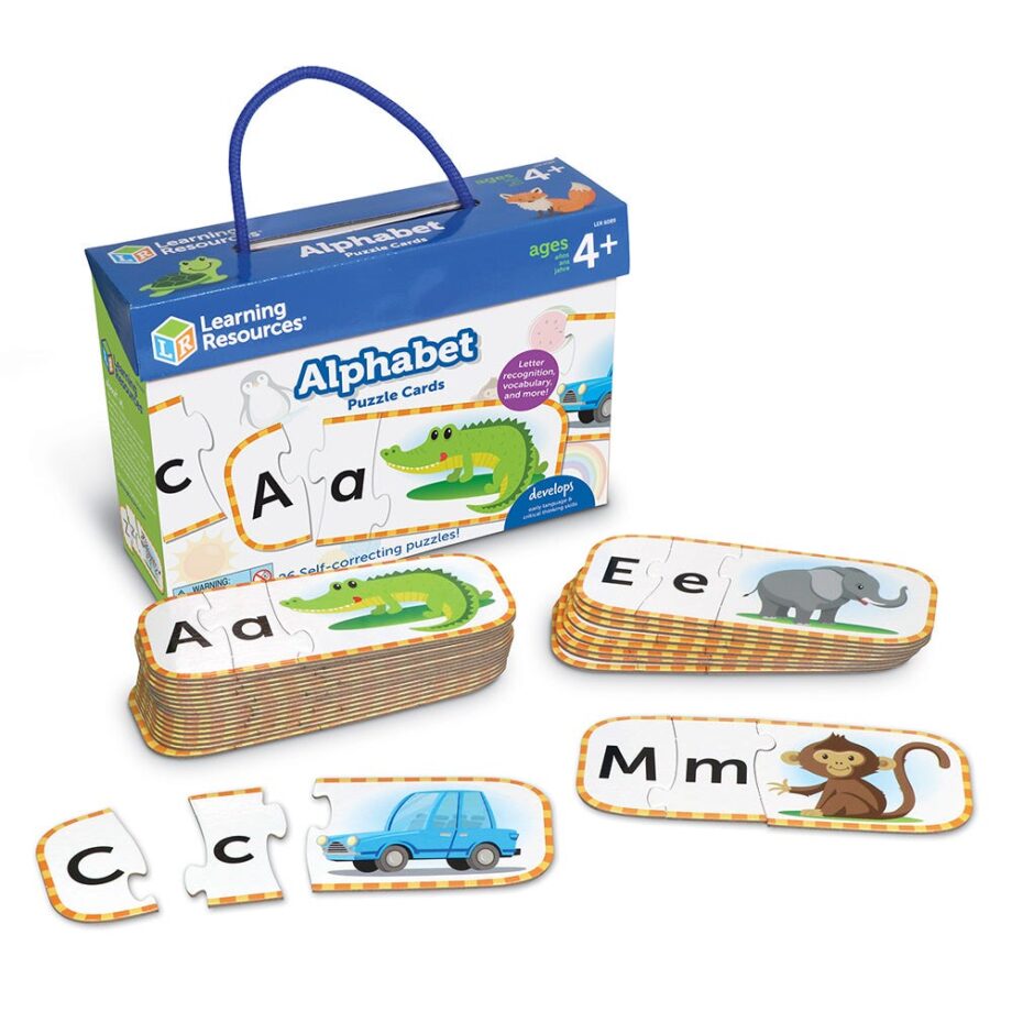LEARNING RESOURCES - UPPER AND LOWERCASE ALPHABET PUZZLE CARDS