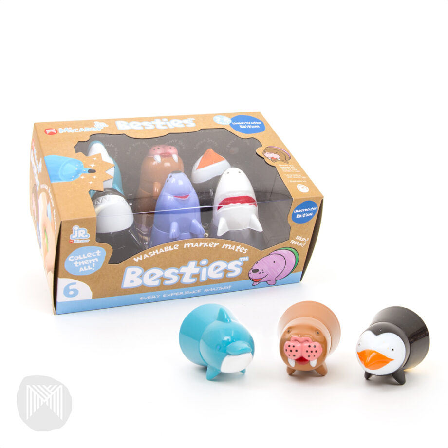 MICADOR - Micador jR. Besties Marker Mates - UNDERWATER, Pack 6