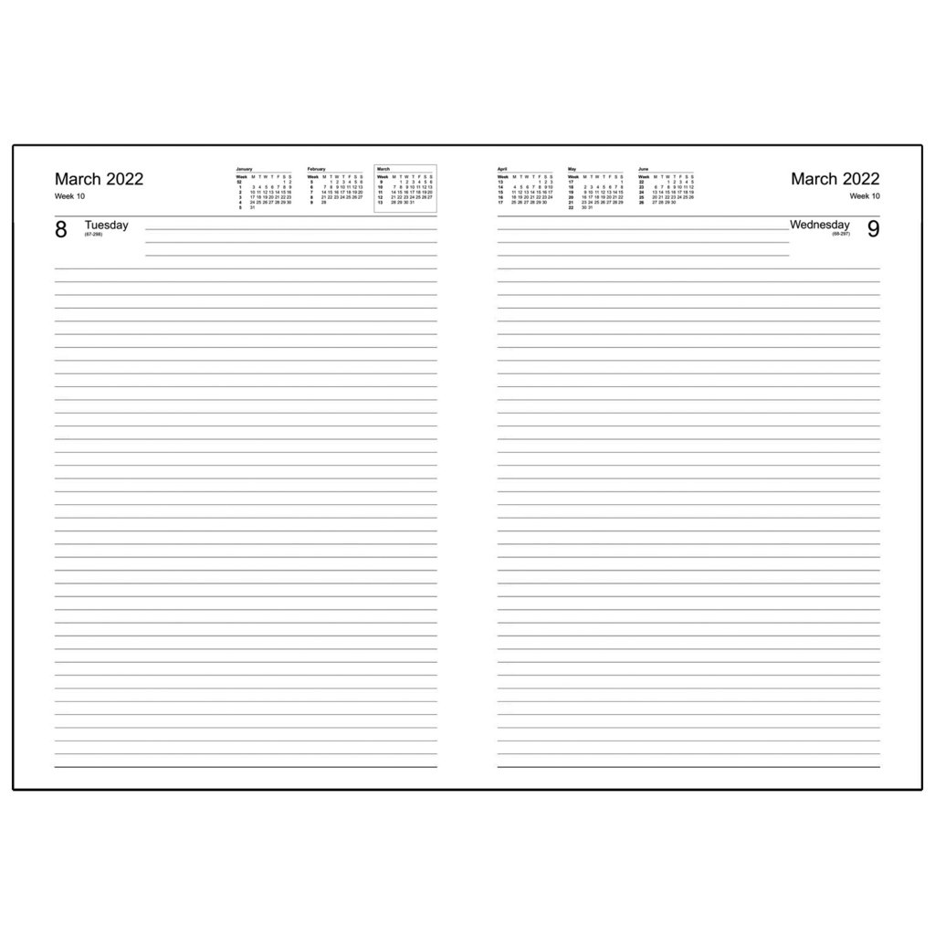 DATADAY - A41 ESSENTIAL A4 DESK DIARY