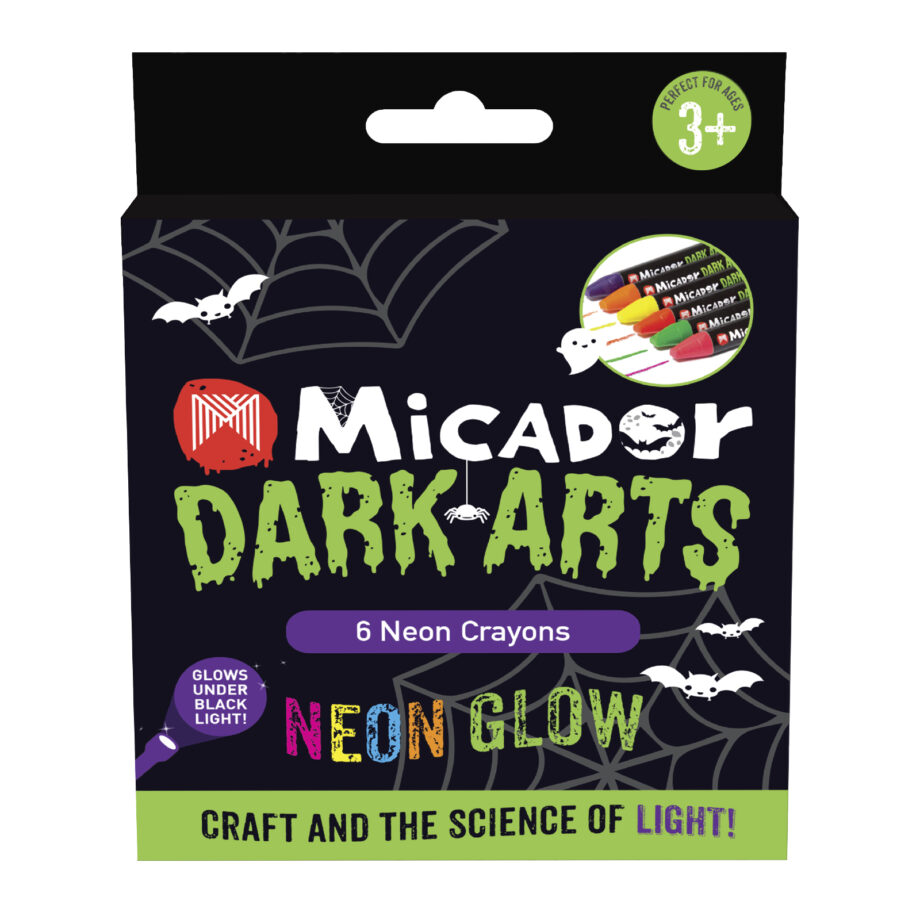 MICADOR - DARK ARTS NEON CRAYONS 6PK