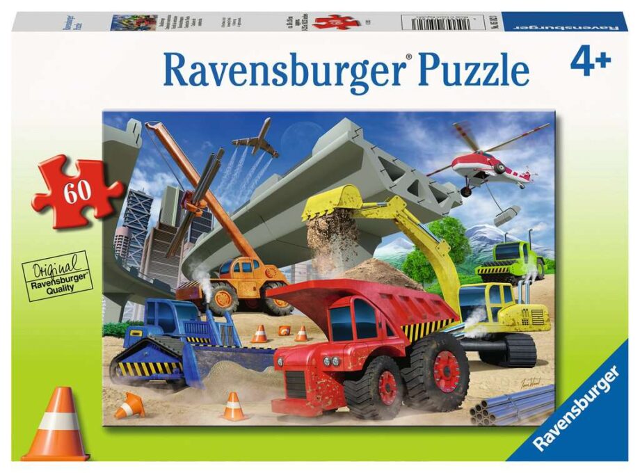 RAVENSBURGER - CONSTRUCTION TRUCKS (60 PC)