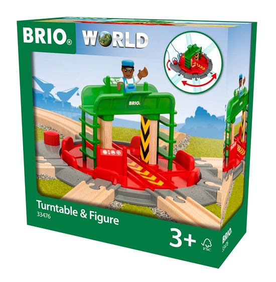 BRIO - TURNTABLE & FIGURE