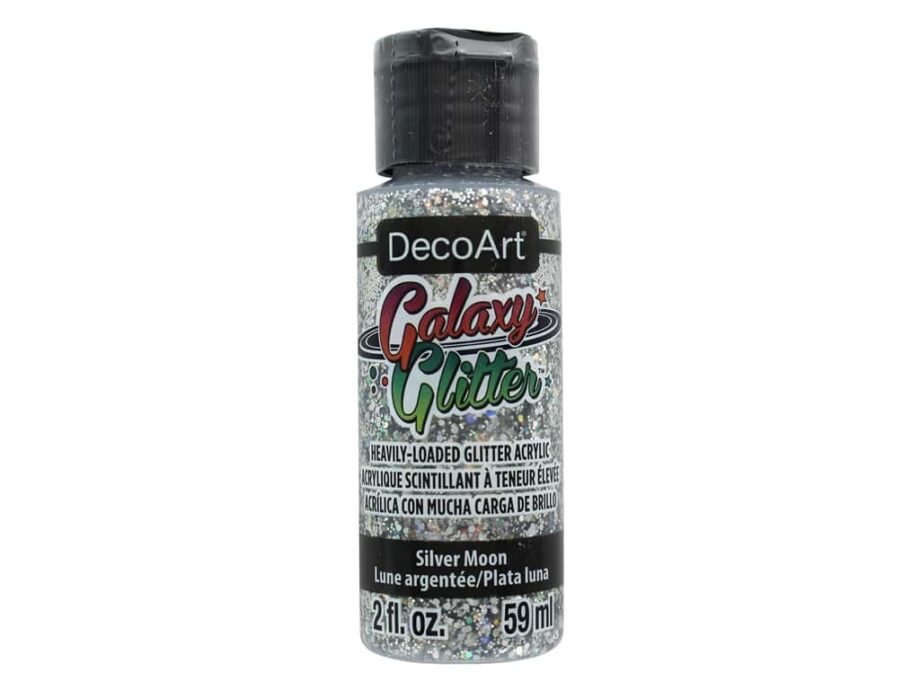 DECO ART - GALAXY GLITTER PAINT 2OZ - SILVER MOON