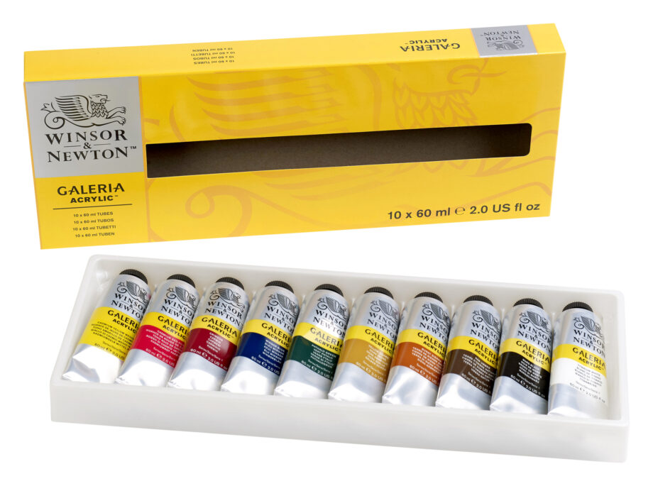 WINSOR & NEWTON - GALERIA ACRYLIC COLOR- TUBE SET, 10X60ML
