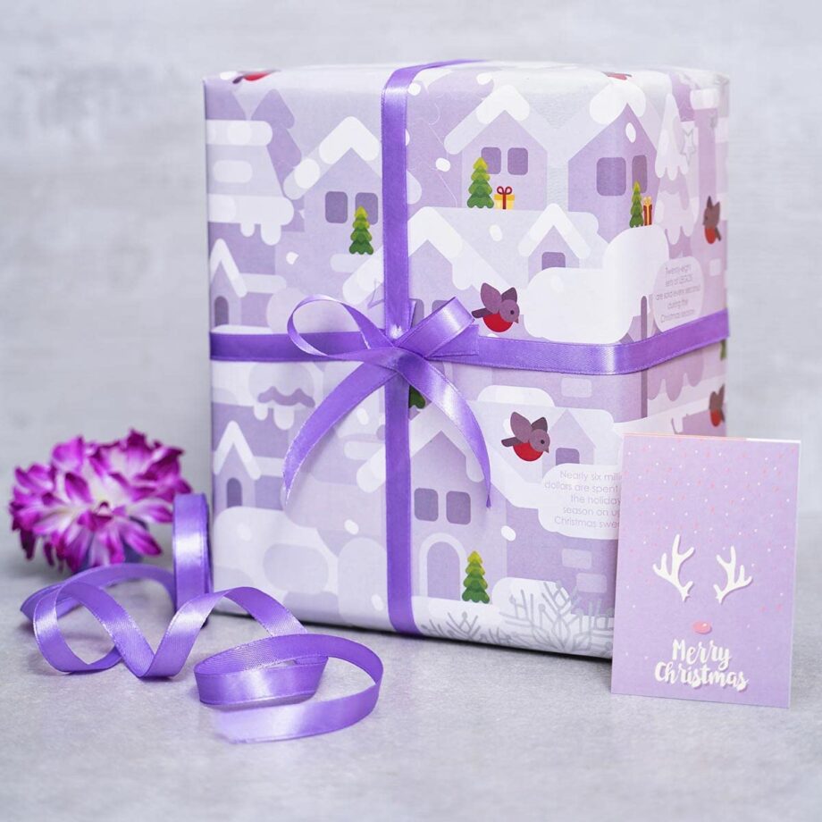 ORIENTAL TRADING - CITYSCAPE CHRITSMAS WRAPPING PAPER