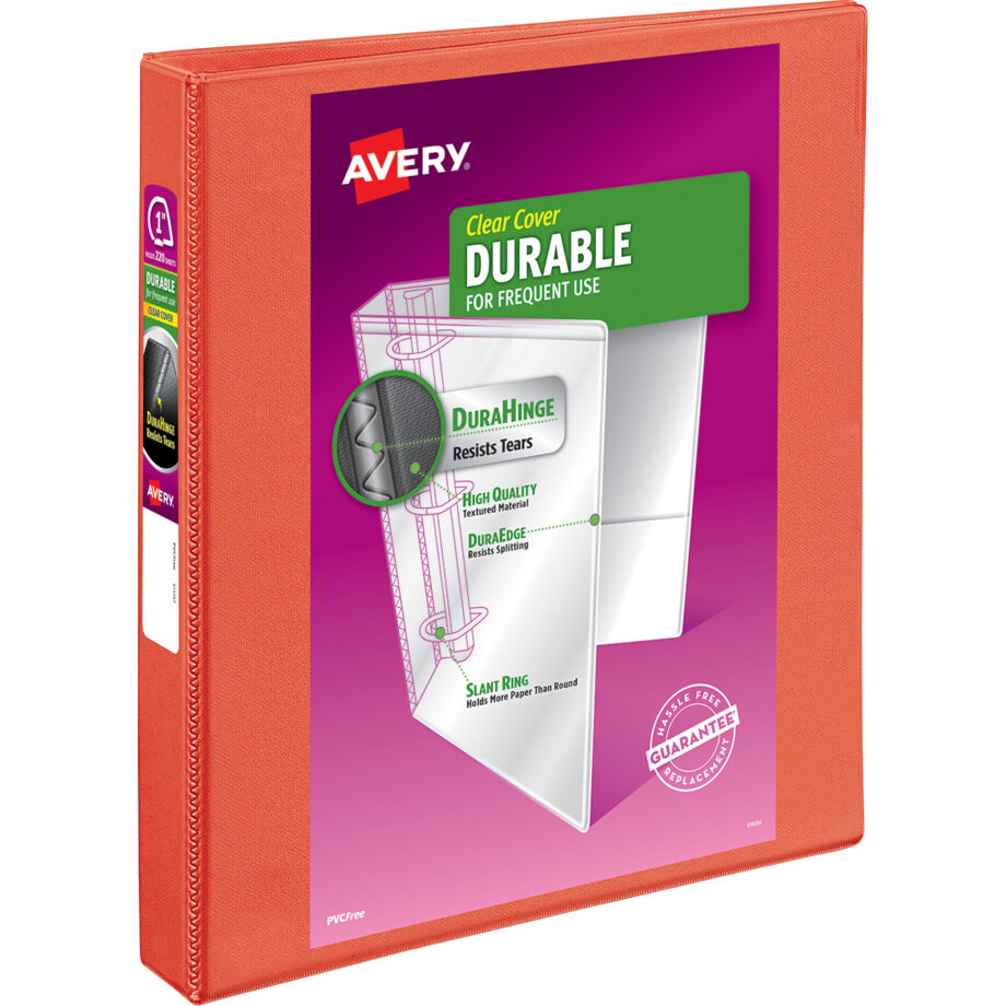 AVERY - BINDER, DURABLE, 1", ORANGE