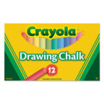CRAYOLA - DRAWING CHALK ASSORTED, 12PK