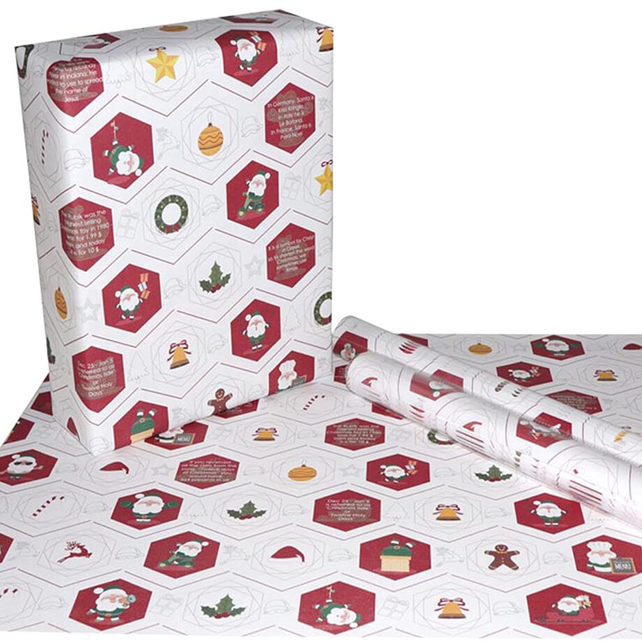 DESIGN POWER - CHRISTMAS DECORE GIFT WRAPPING PAPER
