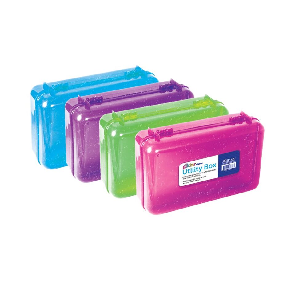 BAZIC - PENCIL BOX, UTILITY, GLITTER