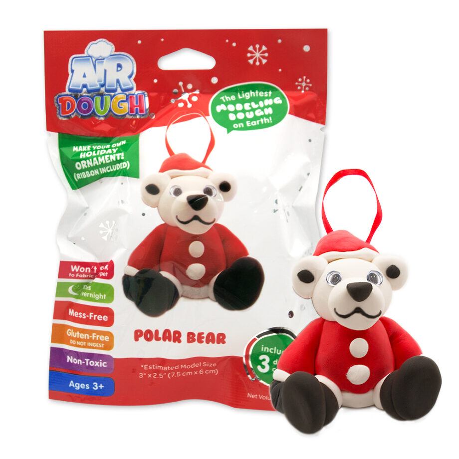 SCENTCO - HOLIDAY AIR DOUGH ORNAMENT - POLAR BEAR