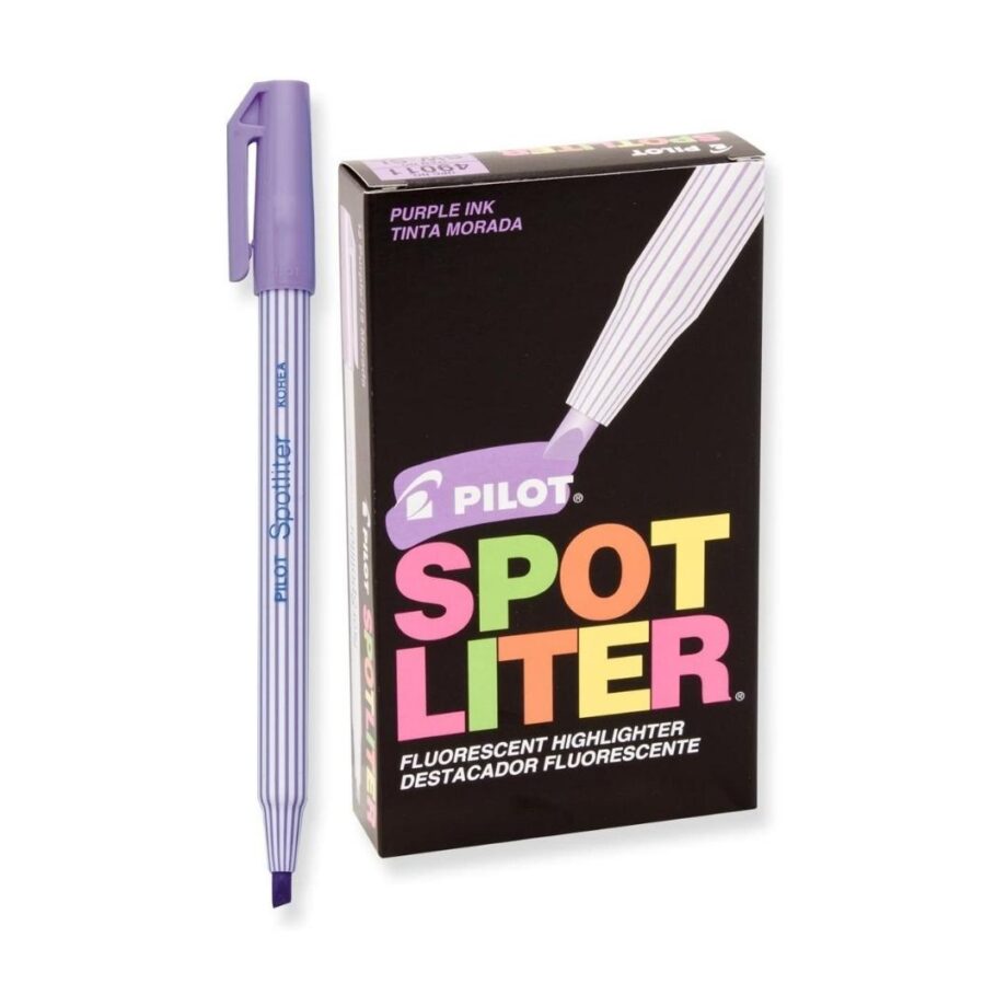 PILOT - Spotliter Fluorescent Highlighters, Chisel Tip, Purple, Dozen Box (49011)