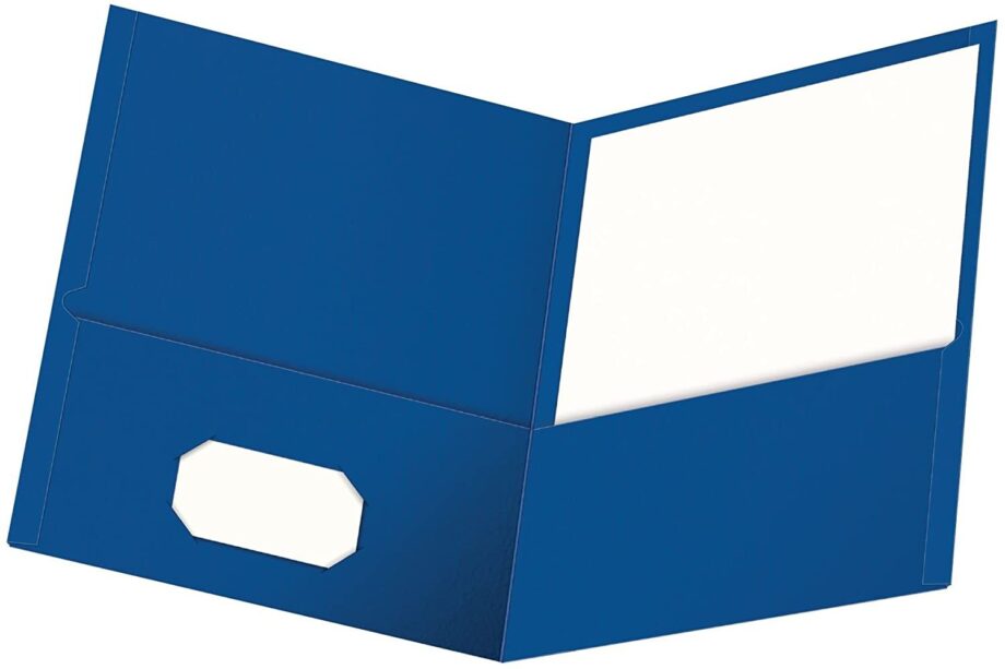 ESSELTE - REPORT COVER,DBL,PCKT,BLUE EACH