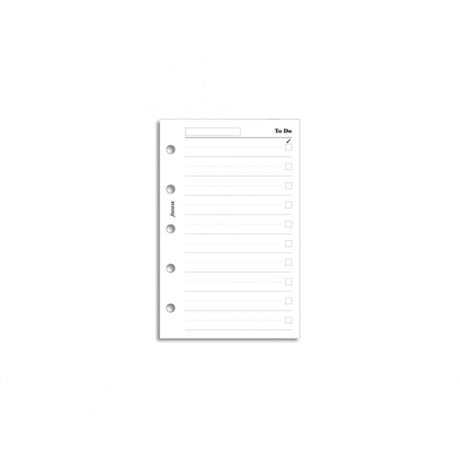 FILOFAX - ORGANIZER ASSORY. TO DO MINI