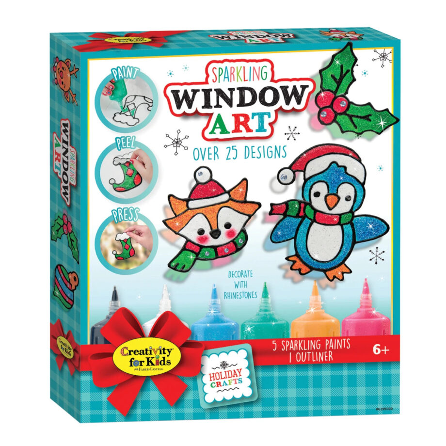 CREATIVITY FOR KIDS - HOLIDAY SPARKLING WINDOW ART