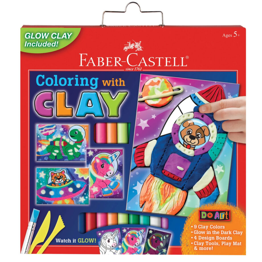 FABER CASTELL - DO ART COLORING WITH CLAY SPACE PETS