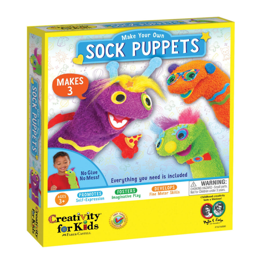 CREATIVITY FOR KIDS - MAKE YOUR OWN SOCK PUPPETS