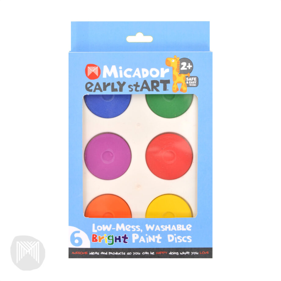 MICADOR - EARLY START LOW MESS WASHABLE PAINT DISCS - BRIGHT