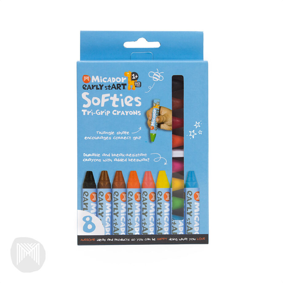 MICADOR - CRAYONS,SOFTIES, 8PK