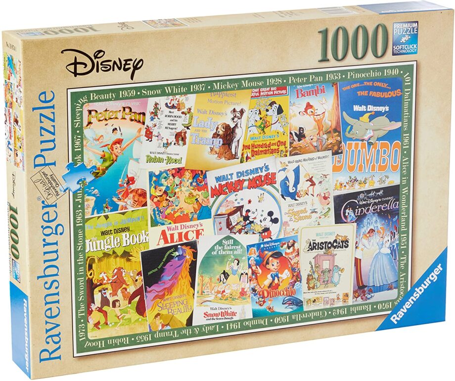 RAVENSBURGER - DISNEY VINTAGE MOVIE POSTERS PUZZLE (1000 PC)