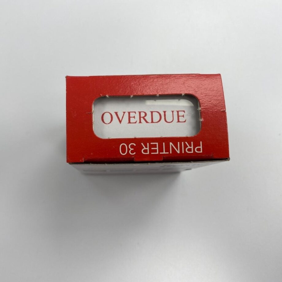 2000 PLUS - OVERDUE STAMP, SELF INKING (RED)