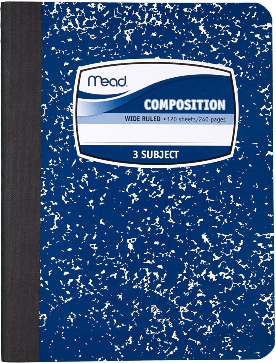 MEAD - Composition Book, 3 Subject, 120 Sheets