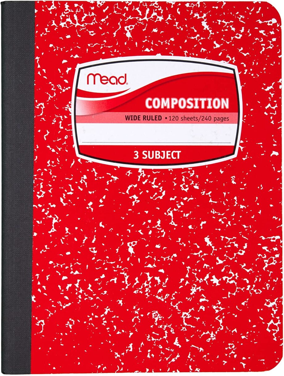 MEAD - Composition Book, 3 Subject, 120 Sheets
