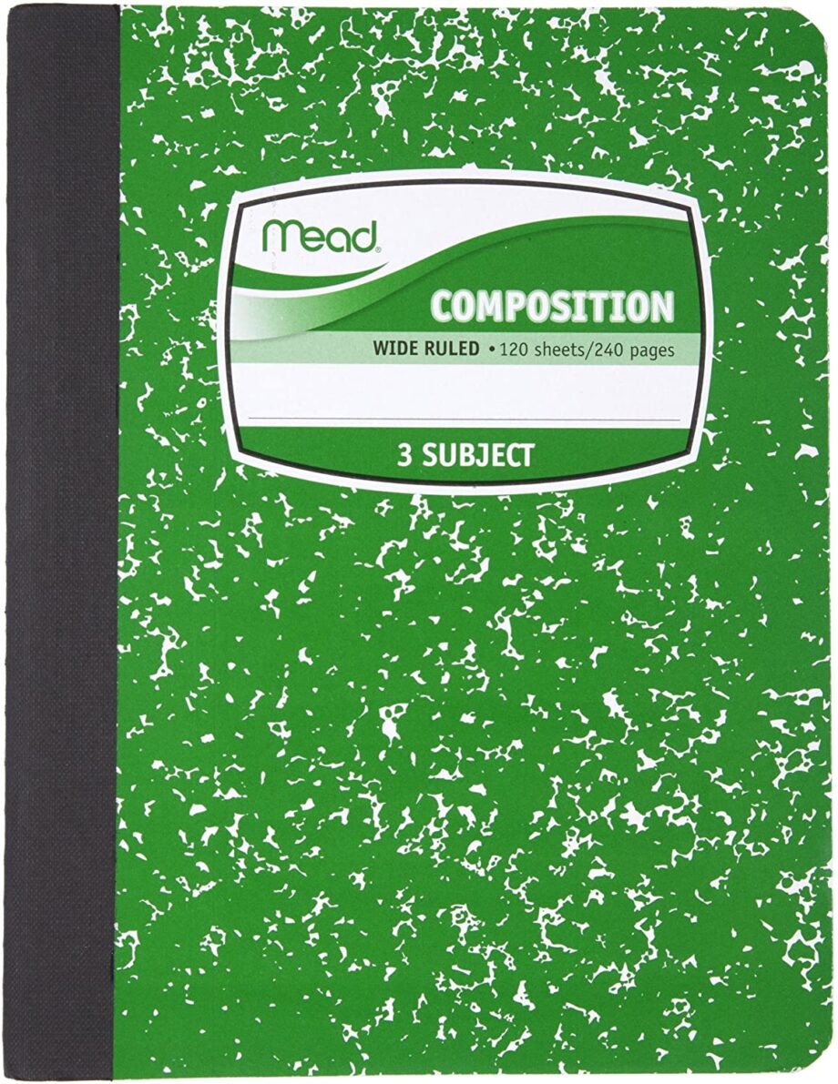 MEAD - Composition Book, 3 Subject, 120 Sheets