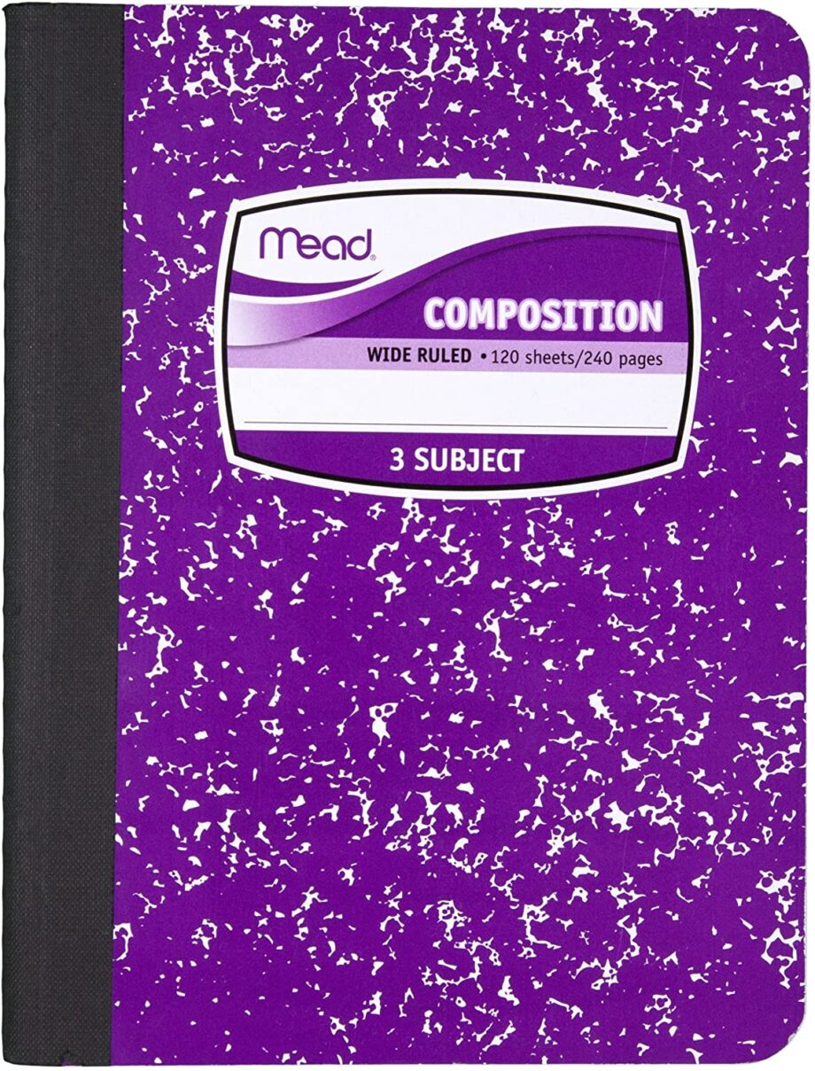 MEAD - Composition Book, 3 Subject, 120 Sheets
