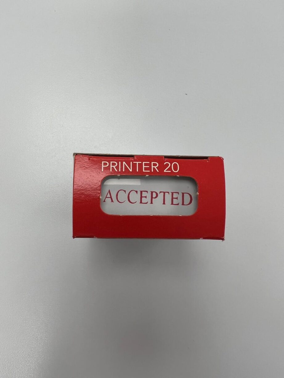 2000 PLUS - ACCEPTED STAMP, SELF INKING (RED)