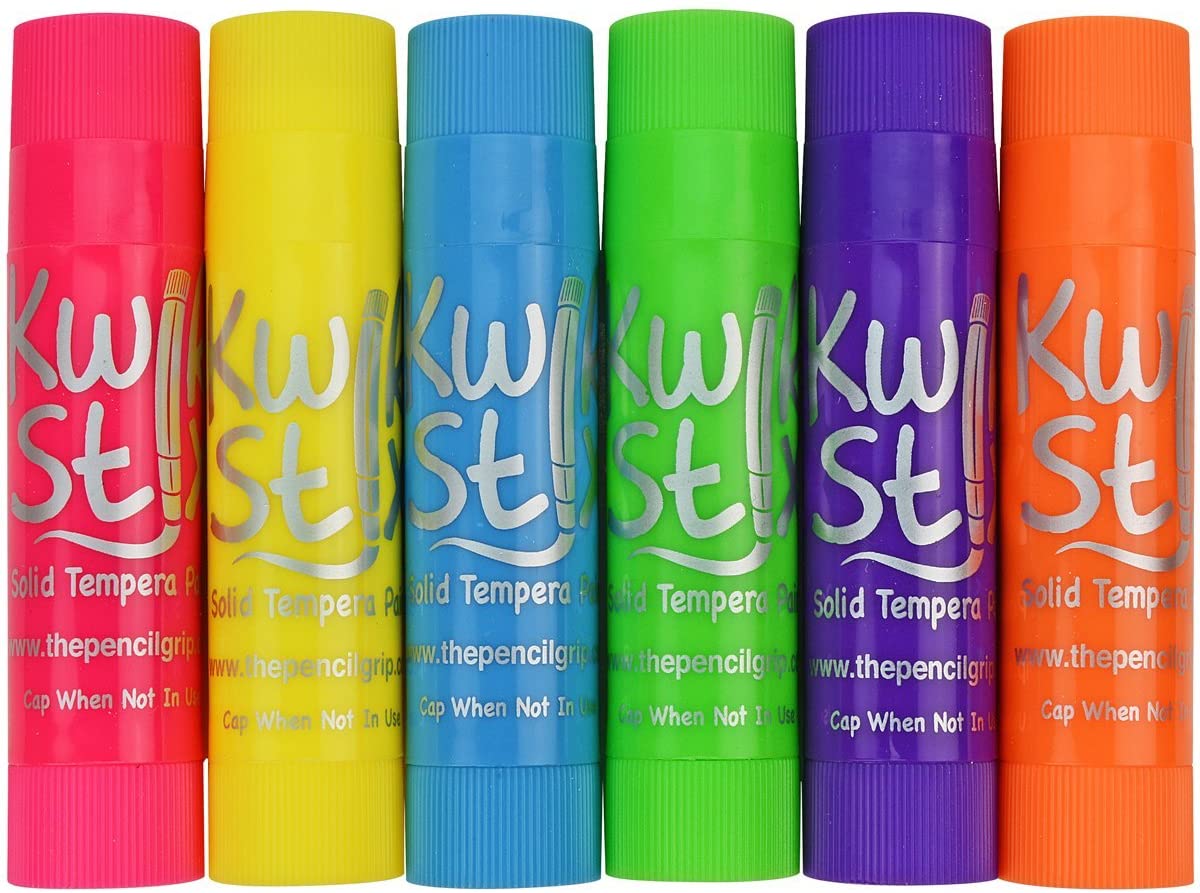 KWIKSTIX - TEMPERA PAINT - 6 NEON COLORS