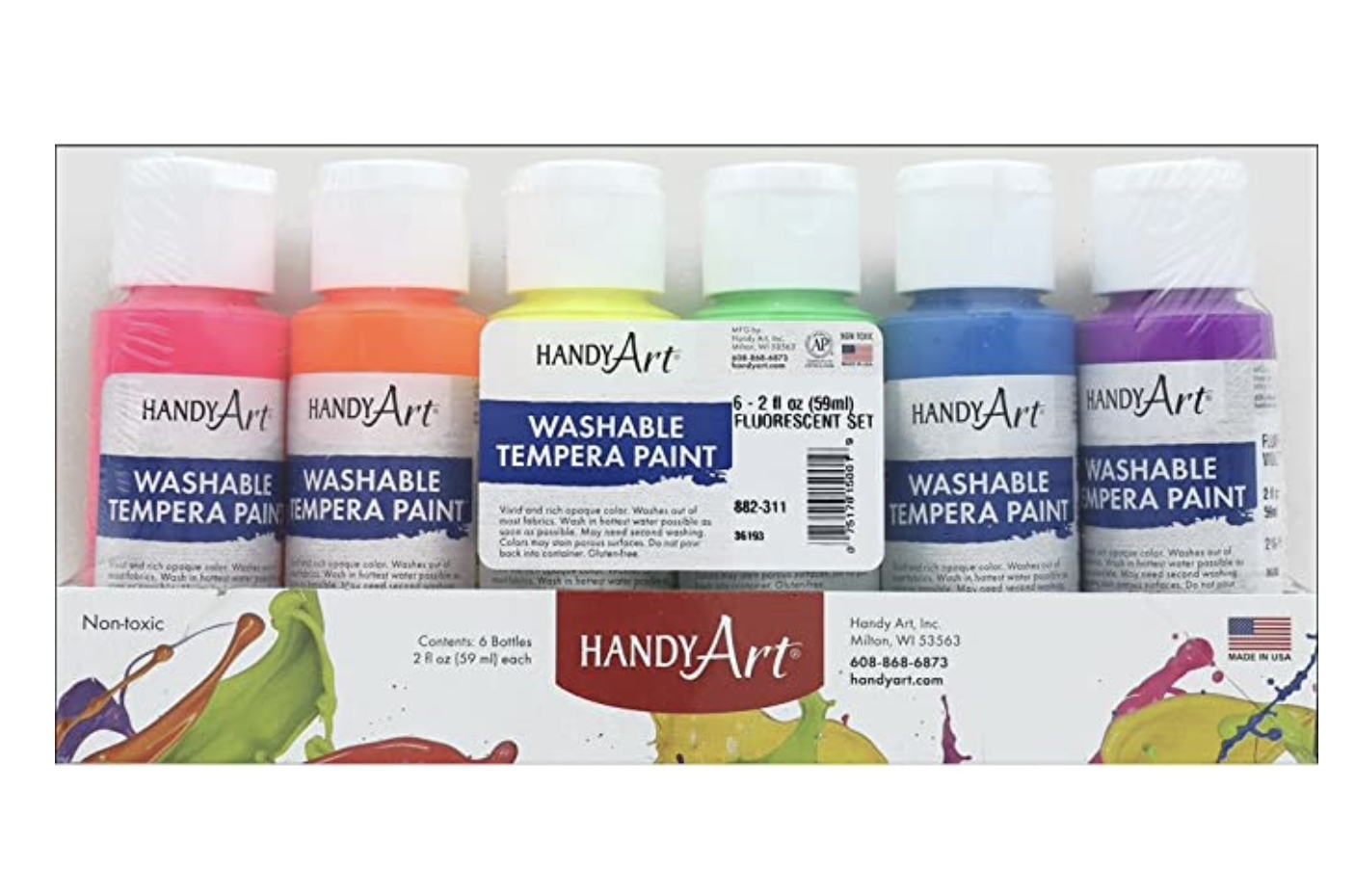 Handy Art Tempera Paint 8 oz. White