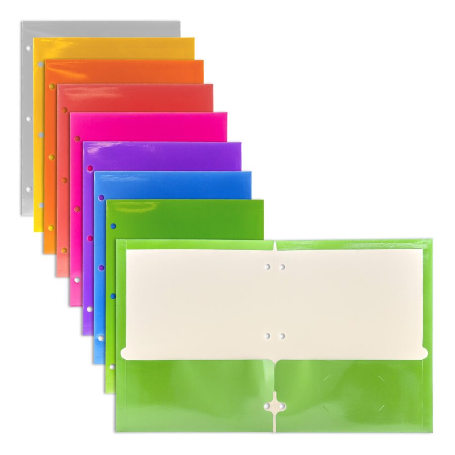 BAZIC - FOLDER, 2 POCKET, METALLIC COLOR