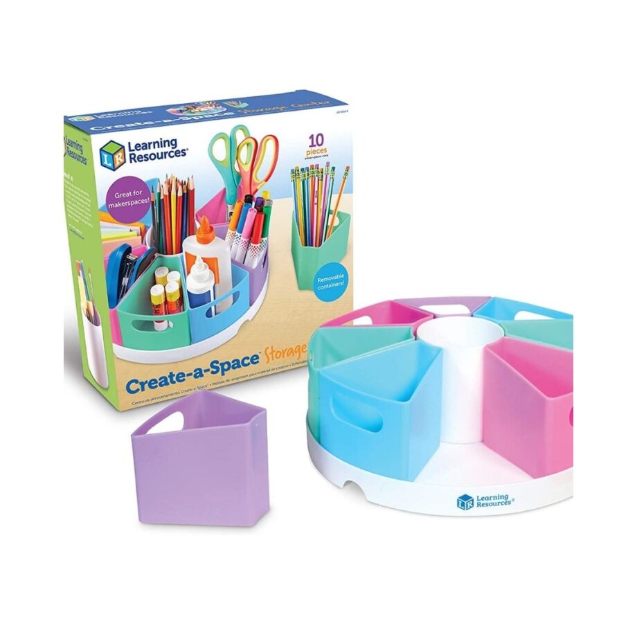 LEARNING RESOURCES - CREATE-A-SPACE STORAGE CENTER PASTEL