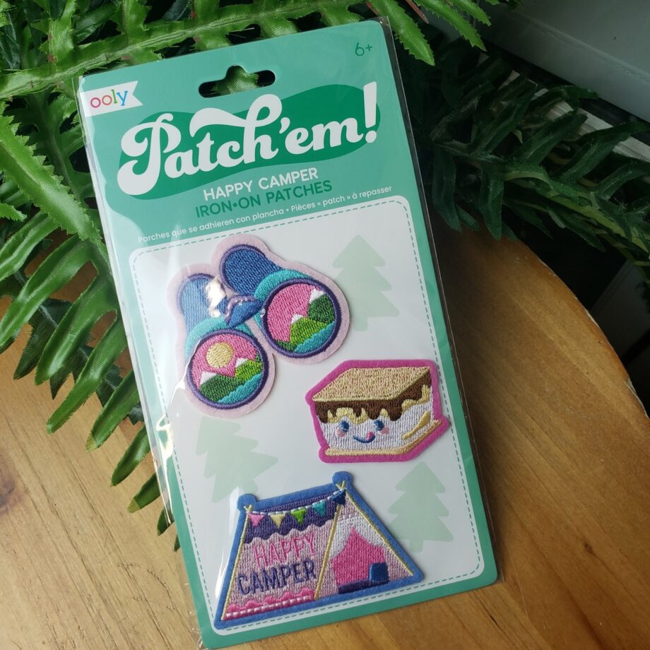 OOLY - PATCH'EM HAPPY CAMPER - IRON ON