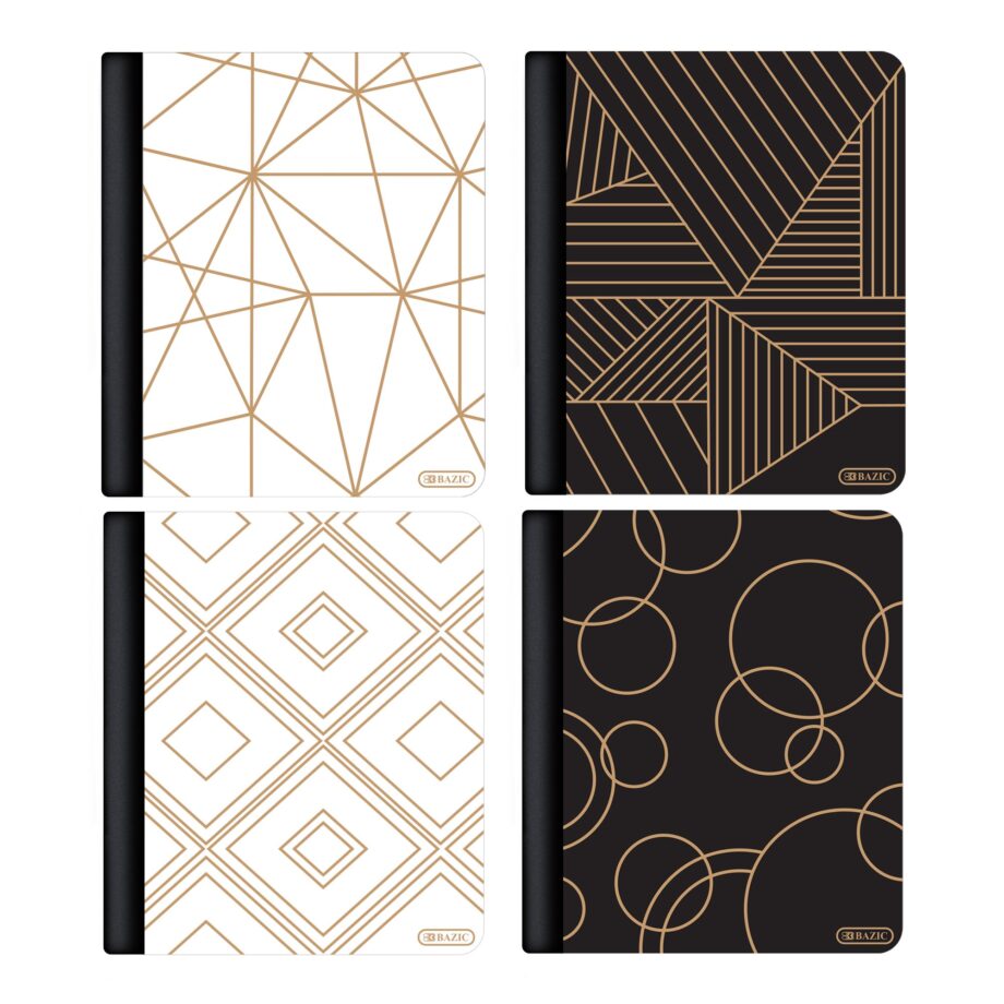 BAZIC - COMPOSITION BOOK, GEOMETRIC, COLLEGE RULED