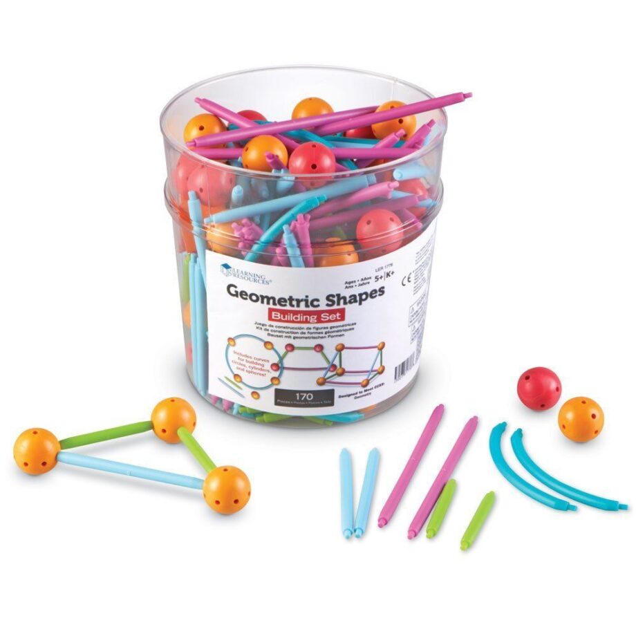 LEARNING RESOURCES - GEOMETRIC SHAPES BUILDING SET