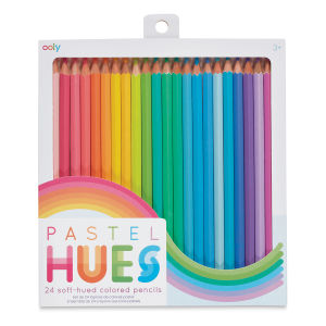 OOLY - PASTEL HUES COLORED PENCILS, SET OF 24